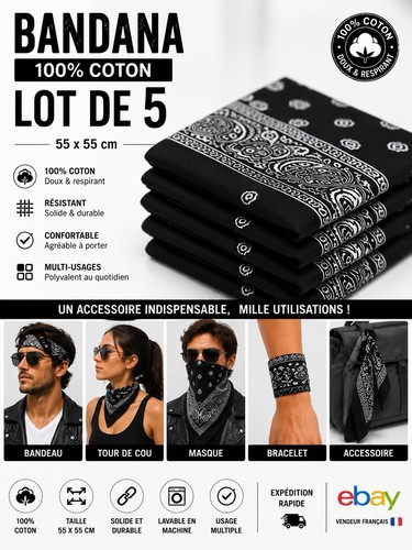 Pack lot bandana - 5,