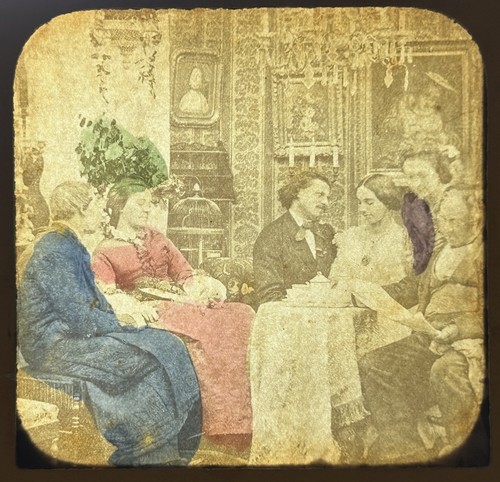 Scène genre salon second - salon,
