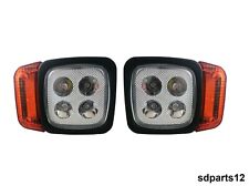 2x Feux Avant + Clignotant LED 12W pour JCB Fendt Case Massey Ferguson Deutz