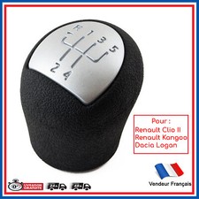 Pommeau Levier Vitesse 5 Vitesses Chrome prévu pour Clio 2 8200568122 8200208091