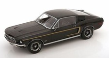 KK SCALE 181393 Ford Mustang GT Fastback 1968 Black 1/18 