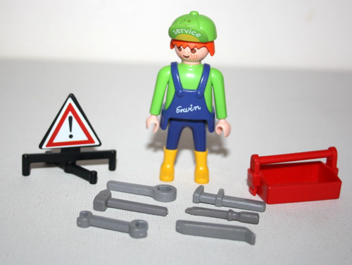 Playmobil 3438 ouvrier - playmobil,