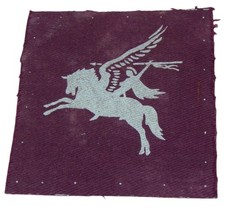 Insigne imprimé Pégase parachutiste Airborne GB WW2 REPRODUCTION anglais para