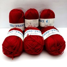 6 pelotes de laine  50 gr Bergère de France cybelle  Courtelle rouge brique