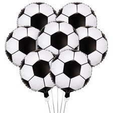 Décorations de Fête de Football - Lot de 12 Ballons en Aluminium pour Jeux Mo...