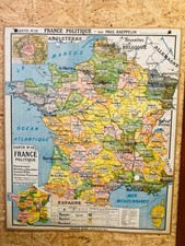 Ancienne carte scolaire Kaeppelin: France politique (n°12)