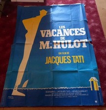 AFFICHE MR. HULOT'S HOLIDAY - LES VACANCES DE MONSIEUR HULOT-TATI -155CM x 115CM