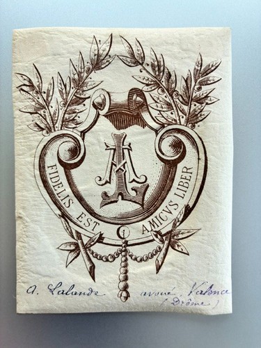 Libris lalande andré - ex-libris,