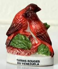 Fève Oiseaux Tarins Rouges du Venezuela ❤️ Galette des Rois French charm