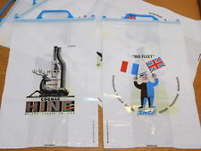 vintage SNCF 5 sac plastique COGNAC HINE big fleet TRAIN FRANCE UK bourguignon.h