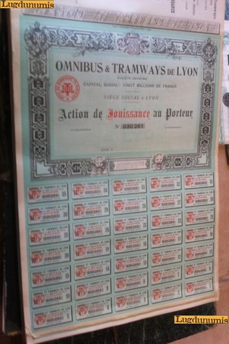 Omnibus tramways de lyon - tramways,