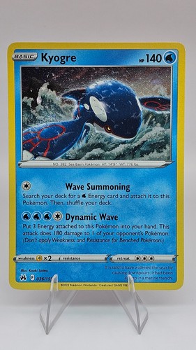 Kyogre 036 159 crown - kyogre, 036/159