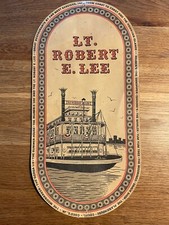 MENU ANCIEN  LT.ROBERT E.LEE 1971 BATEAU A ROUE A AUBE LOUISIANE