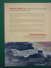 7/1961 PUB MCDONNELL DOUGLAS F-4 PHANTOM II FIGHTER USAF ORIGINAL FRENCH AD