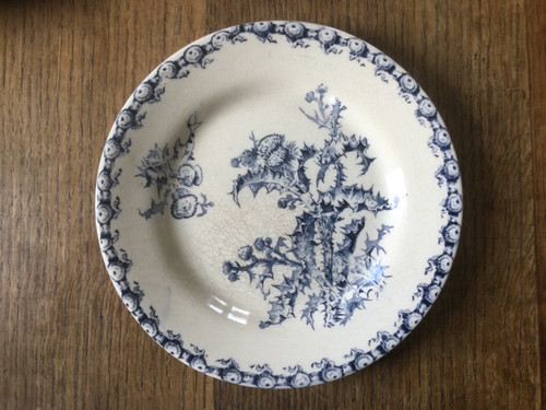 Ancienne assiette plate gien - ancienne,