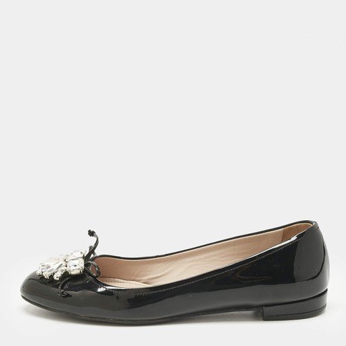 Ballerines miu cuir - en,