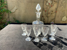 Service de 6 Verres à Vin /Apéritif et Carafe Cristal de BACCARAT ou Saint LOUIS
