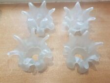 1 GRANDE TULIPE forme de rose au choix parmi 4 opaque pâte de verre Haut 12 cm