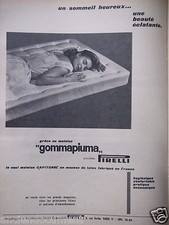 PUBLICITÉ 1958 MATELAS