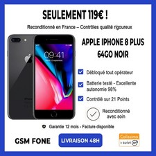 iPhone 8 Plus 64 Go - Gris Sidéral - Débloqué - Parfait État -  Garantie 12 Mois