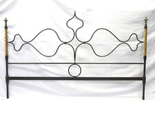 Tête De Lit En Fer Forgé Vintage Pour Lit Double Tortile 63 CH