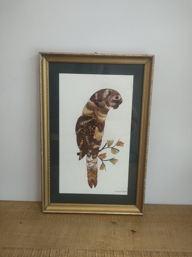 Ancien cadre deco oiseau - ancien,