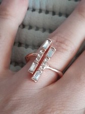 Bague Bijoux fantaisie couleur or rose taille:7