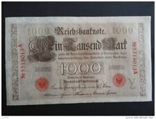 Billet 1000 Mark 21 Avril 1910 REICHSBANKNOTE Allemagne  Série Y : N° 5318013 A
