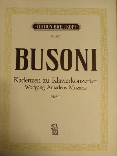 Ferruccio busoni cadences - ferruccio,