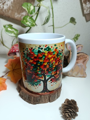 Mug ceramique arbre automne - mug,
