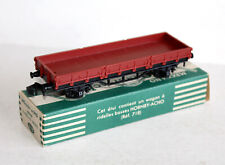 HORNBY HO 718 WAGON TOMBEREAU PLAT A RIDELLES BASSES, TRANSPORT MARCHANDISE SNCF