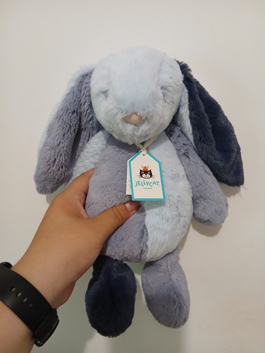 Peluche lapin tricolore