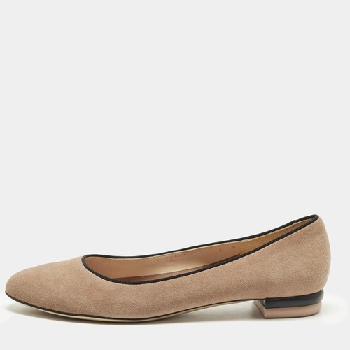 Ballerines daim rose - en,