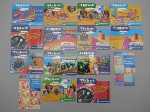 Tickets téléphones - 15,