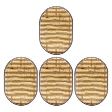  4 Pcs Set De Table Bambou Tapis Antidérapants Placemats Lavables