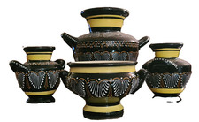 Henriot quimper lot vases - quimper, 1