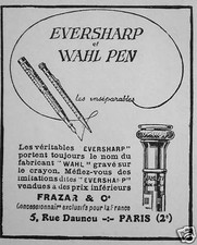 PUBLICITÉ STYLO EVERSHARP