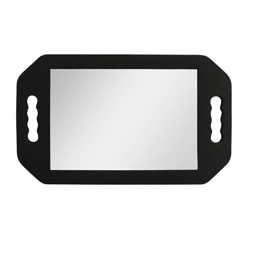 Grand miroir main avec - grand, à