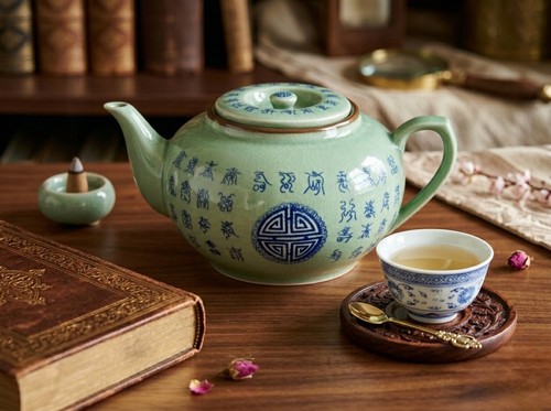Théière vintage chinoise - théière,