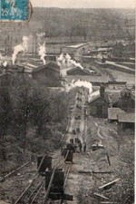 76 CPA 1921  GROSMESNIL  LES AGGLOMERES LE PLAN INCLINE