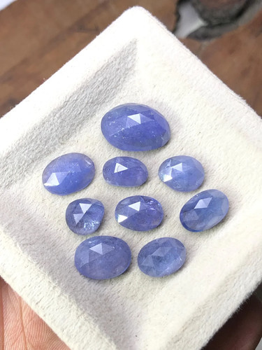 Lot tanzanite taillée rose - 9,