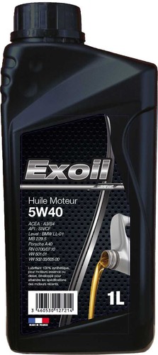 Huile moteur exoil 5w40 - huile,