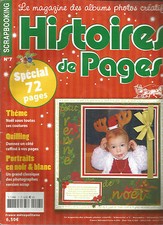 HISTOIRES DE PAGES N°07 NOEL / QUILLING / PORTRAITS EN NOIR & BLANC / 72 PAGES