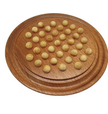 Solitaire rond 22 cm en bois