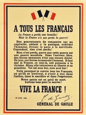 APPEL 18 JUIN 1940 DE GAULLE