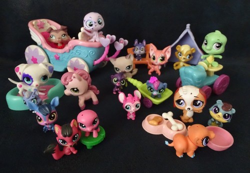 Lot lps littlest - pet, chat