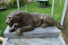 statue ancien bronze animalier