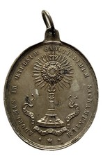 Médaille Religieuse Paroisse de Saint Pierre de Montrouge Ostensoir Sacré Cœur