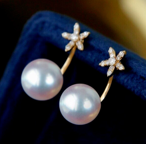 Boucles oreilles clous - d'oreilles, akoya