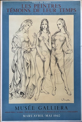 Foujita affiche 1960 musée - foujita,